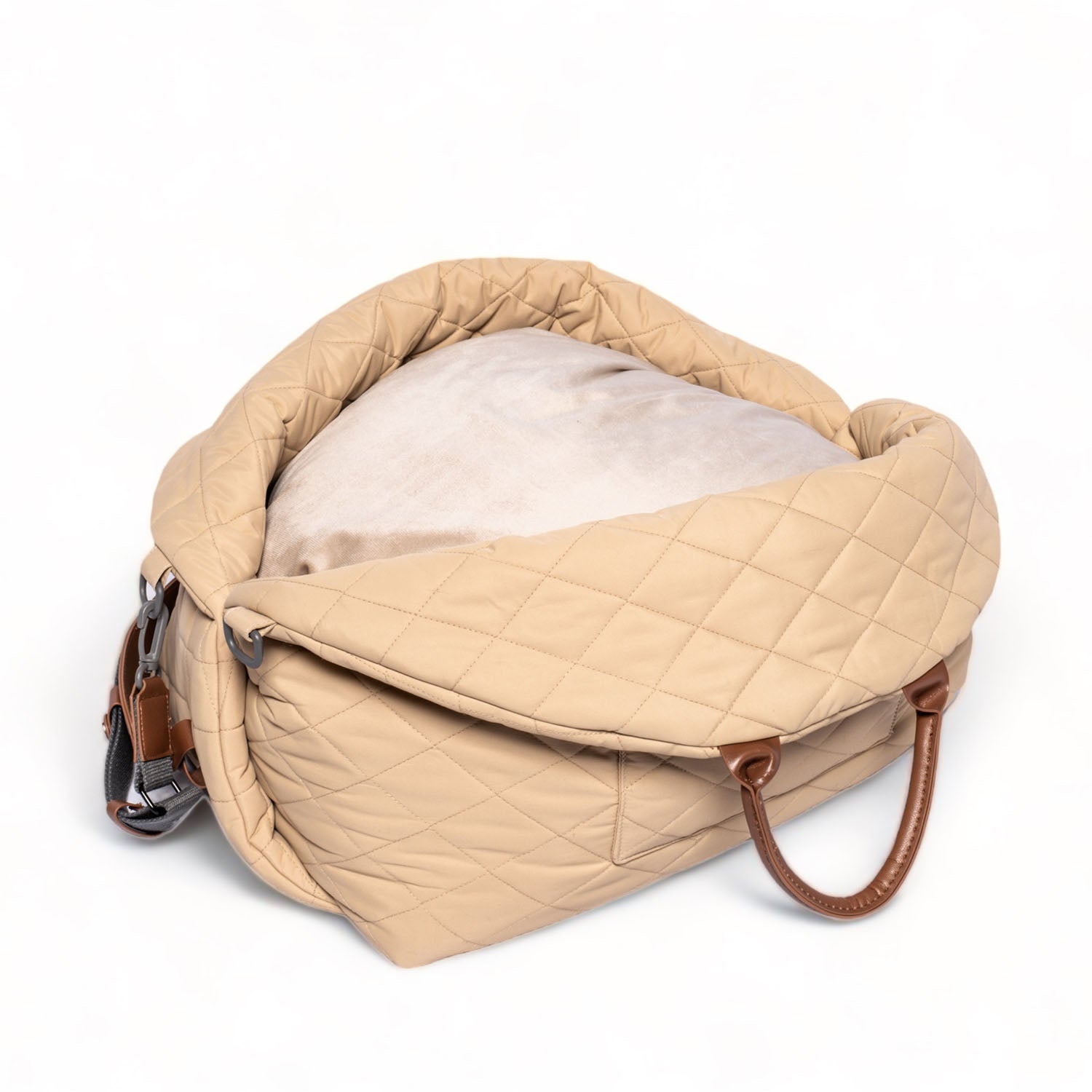 TOOTO_Luxury_Pet_Travel_Bag_Beige