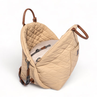 TOOTO_Luxury_Pet_Travel_Bag_Beige