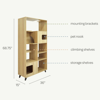 CLIFFORD Premium Multifunctional Cat Furniture with Storage - One size