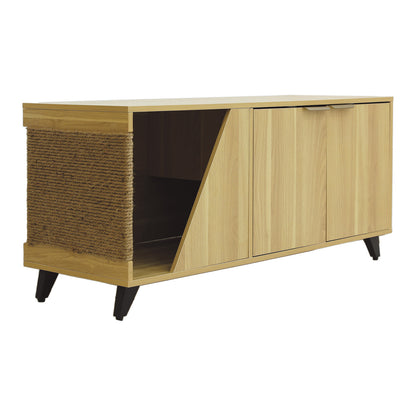 JESSE Multifunctional Litter Cabinet with Cat Scratcher - One Size