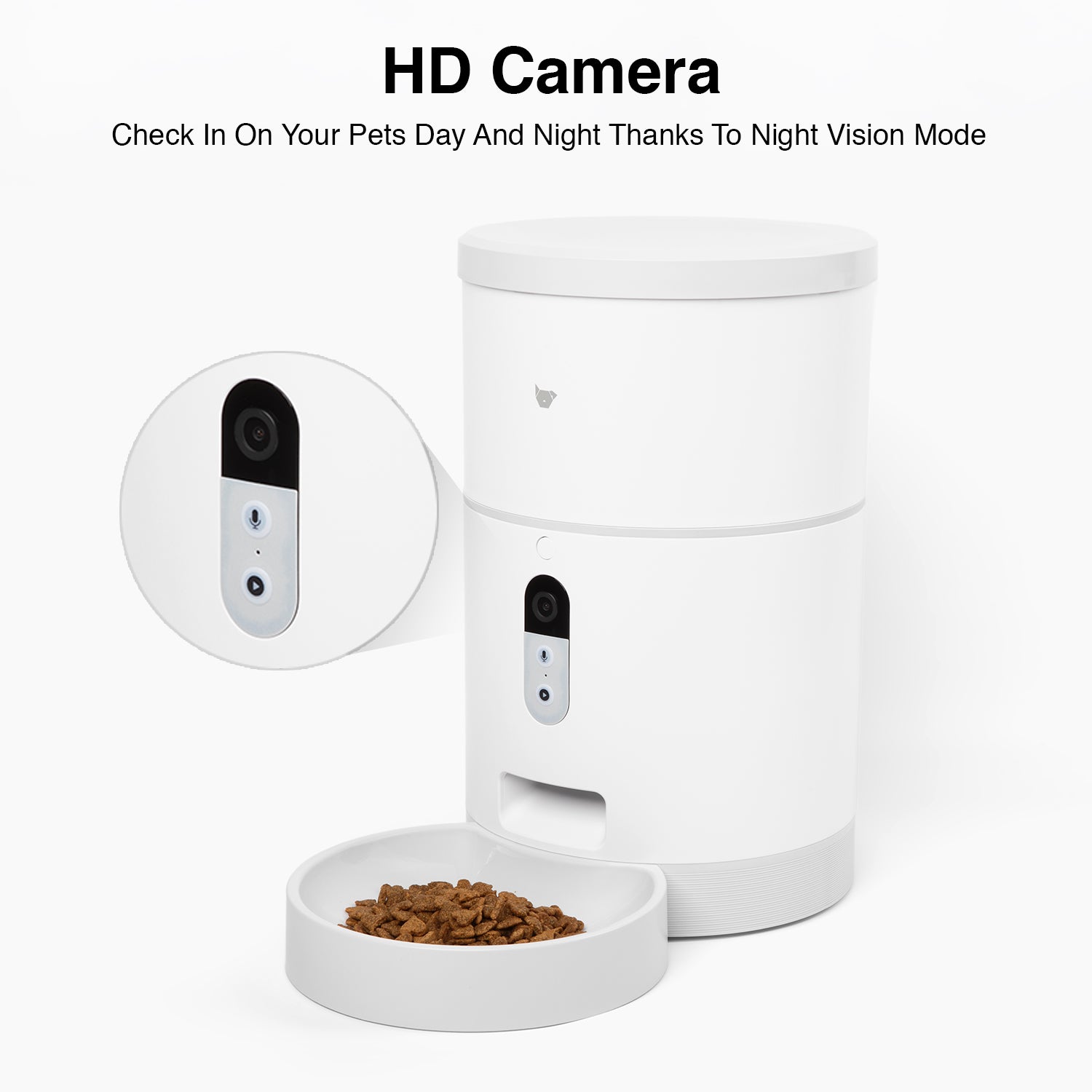 Purechew Sight 4L Smart App Pet Feeder for Cats and Dogs with HD Camera